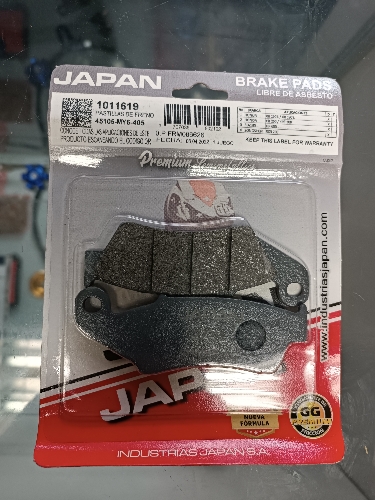 Pastillas delanteras Xr150 Honda Japan