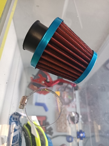 Filtro cónico azul