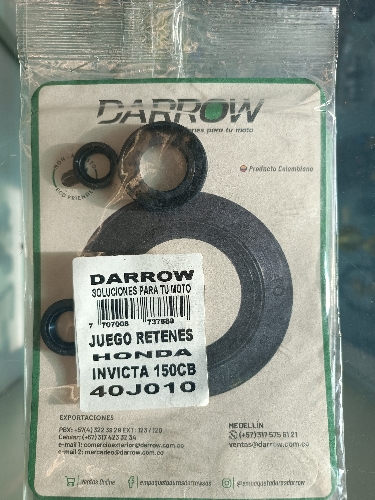 Kit de retenes Honda Invicta / Xr150 Darrow