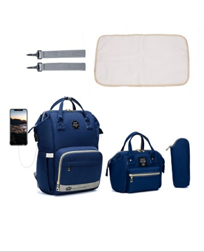 Mochila pañalera 3 piezas