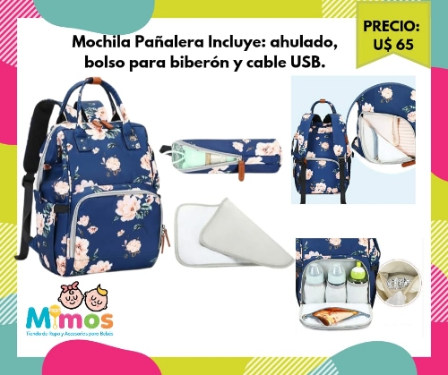 Mochila Floreada 3 Piezas
