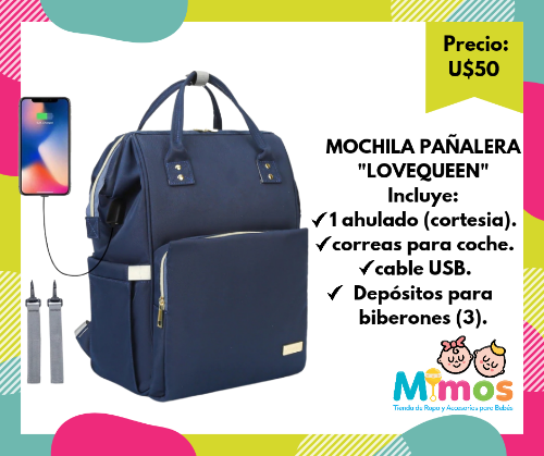 Mochila Pañalera Lovequeen