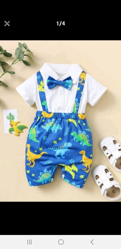 Conjunto Tirantes Dinosaurio Lazo