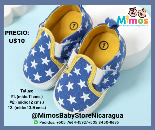 Zapatos estrellas azules