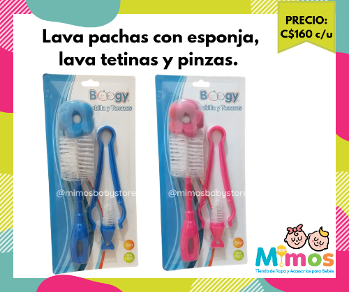 Set Lavapacha, pinzas y lava tetinas