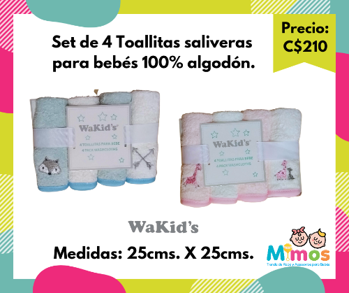 Toallitas Saliberas Wakids