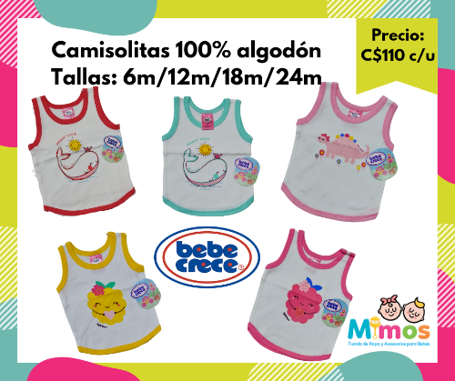 Camisolas Bebecrece