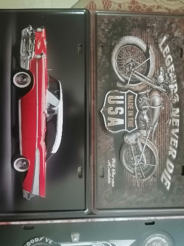 Cuadro o placa metálica - 39cm x 15 cm - diseños variados x unidad