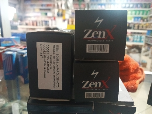 BOMBILLO ZENX BOMBILLA  H4  12V  35/35W  CALIDAD A PARA MOTO