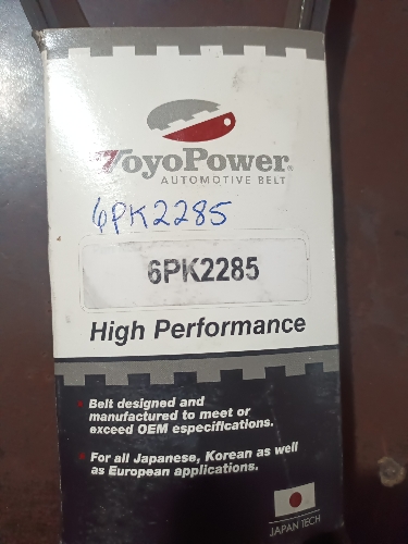 FAJA MICRO-V    6PK2285    TOYOPOWER   MAZDA 3, 5