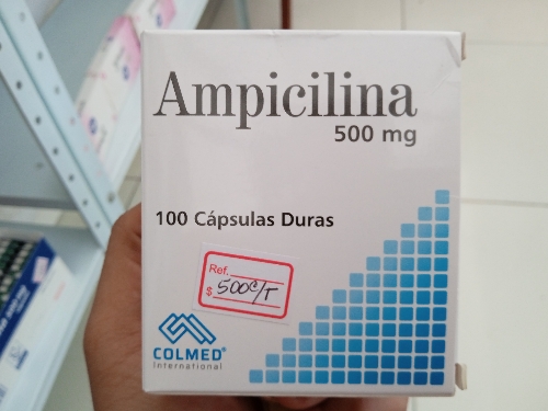 Ampicilina tabletas 500mg/ colmed