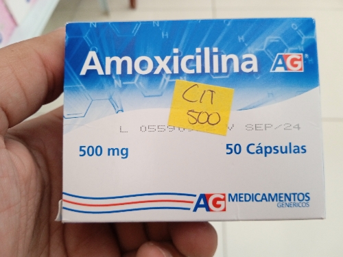 Amoxicilina capsulas  500mg AG