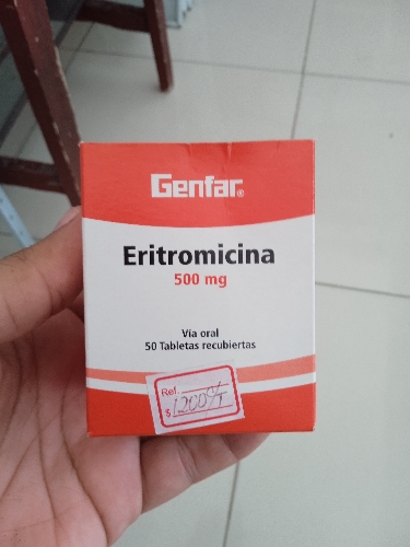 Eritromicina 500mg Genfar