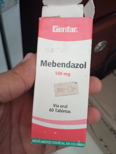 Mebendazol tabletas 100mg Genfar