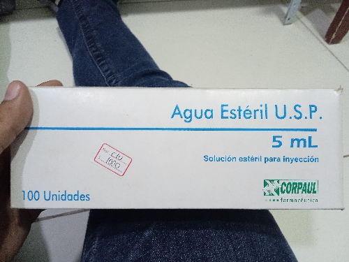 Agua estéril x 5 ML