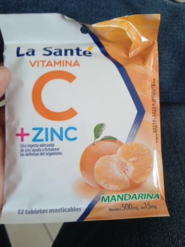 Vitamina C + zinc x 12tab - la sante