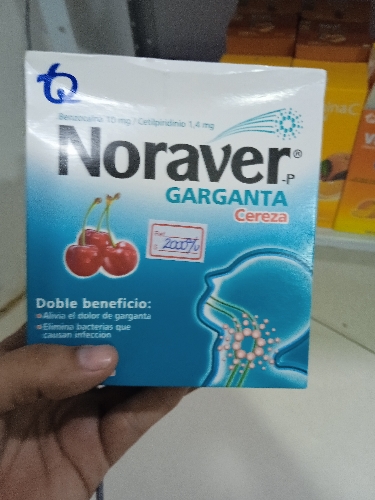 Noraver garganta tabletas