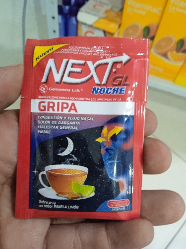Next gripa noche bebida caliente