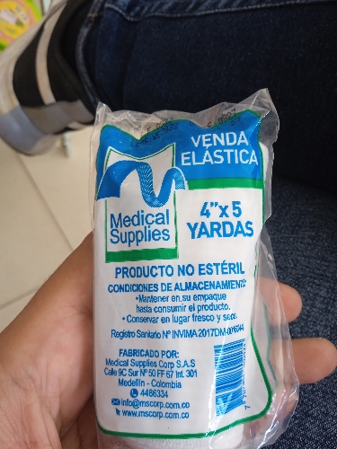 Venda elástica 4x5 yardas