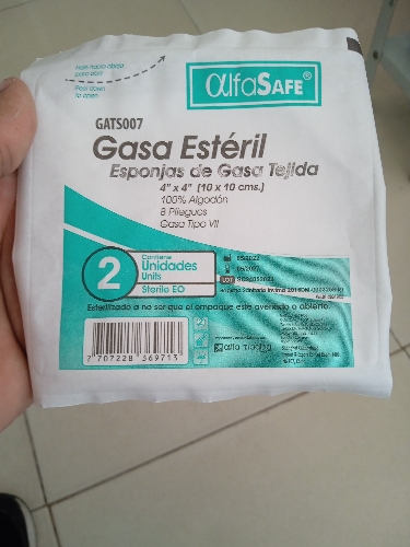 Gasa estéril alfasafe 4x4