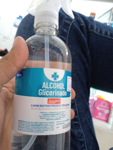 Alcohol glicerinado x500cc