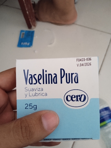 Vaselina cero  pura x 25g