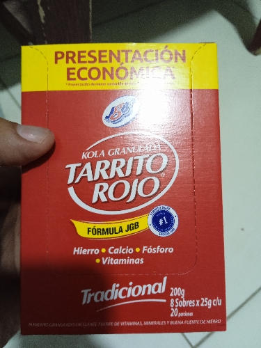 Tarrito rojo sobre x 25g