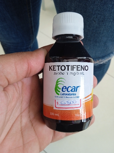 Ketotifeno jarabe x 100ml ecar