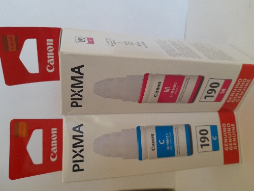 Tinta cannon 190 colores 