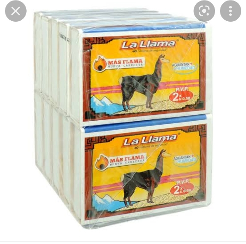 Fósforos la llama x pac 10und