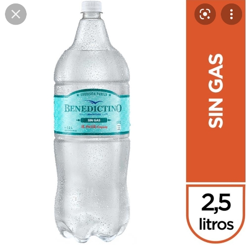 benedictino agua 2.5lt
