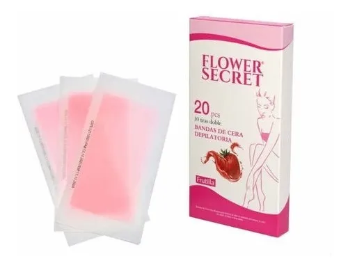 Bandas de cera fría x unidad flower secret fresa