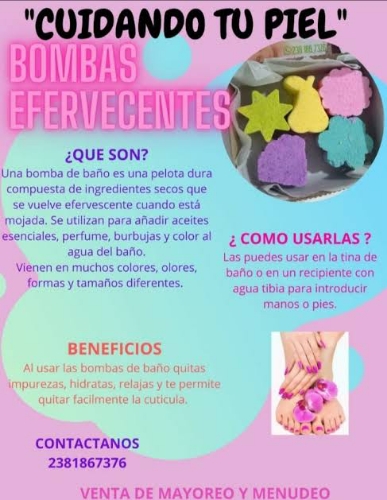 Bombas efervescentes para pedicure