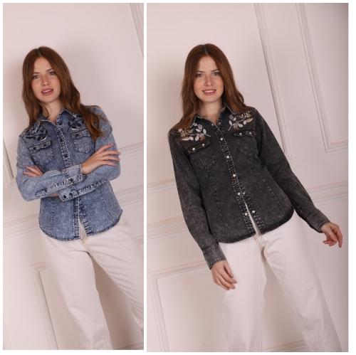 S268 Camisa de jean