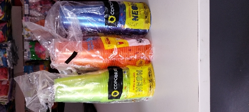 Vasos de neon 300ml 25u