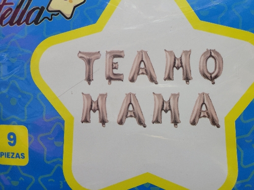 Te amo mamá en letras