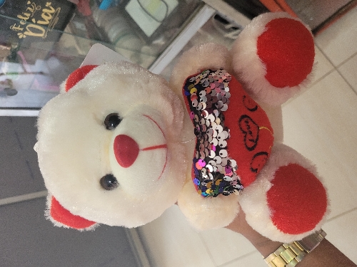 Oso love lentejuelas mediano