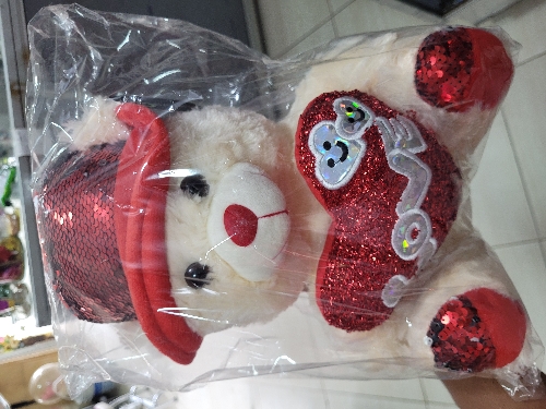 Oso love lentejuelas grande
