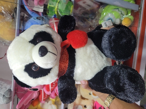 Oso panda corazon mediano