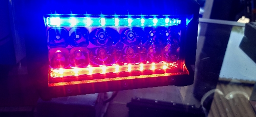 BARRA LED ESCOLTA MEDIA/FIJO 5 PULGADAS UNIDAD ORO