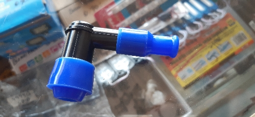CAPUCHON DE CANDELA UNIVERSAL NEGRO/AZUL MOTOACQ