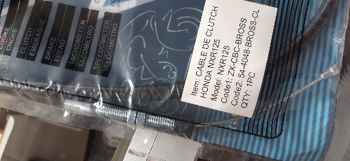 CABLE DE CLUTCH BROSS NXR125 ZENX