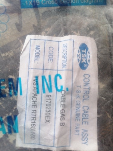CABLE DE ACELERACION APACHE RTR 160/180 TSK