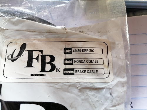 CABLE DE FRENO CGL125 - 45450
