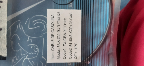 CABLE DE ACELERACION XCD125/PLATINA125