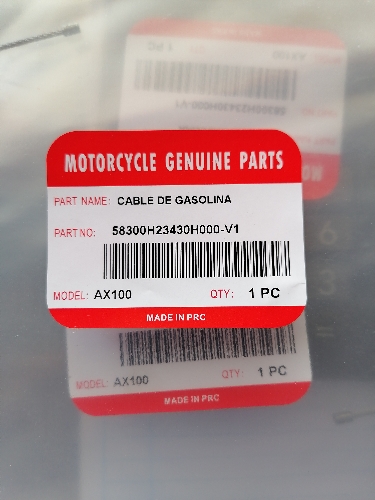 CABLE DE ACELERACION AX100 V-ONE