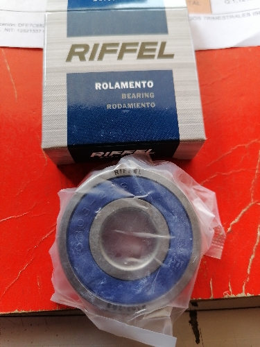 COJINETE 6303 SELLADO DE HULE MASA TRACERA BROSS/XR150L RIFFEL