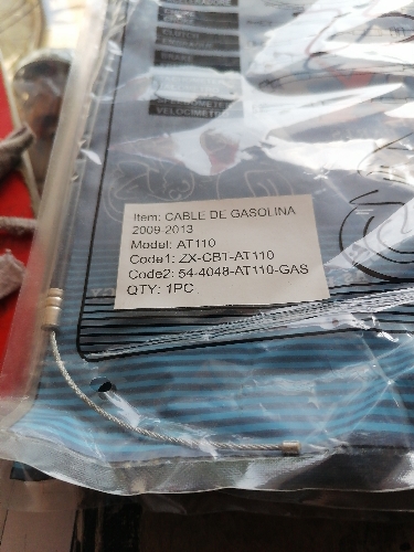 CABLE DE ACELERACION AT110 SEMIAUTOMATICAS