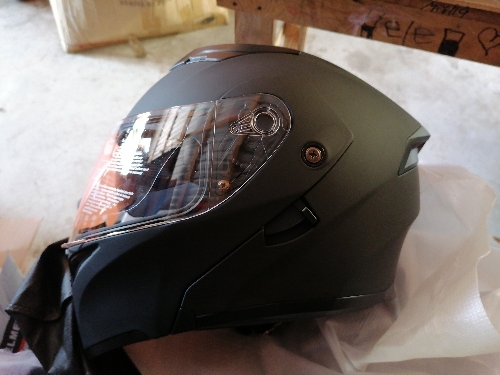 CASCO NEGRO MATE TALLA L DOBLE PROPOSITO WLT