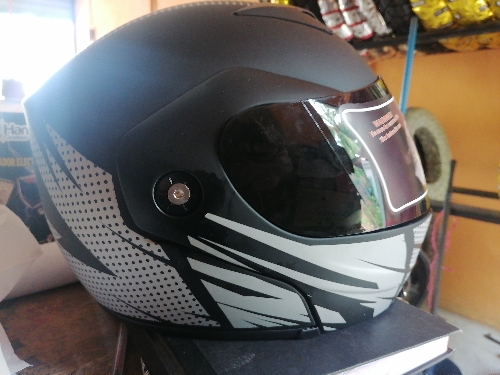 CASCO DOBLE PROPOSITO M GRIS/NEGRA STARRY SKY FD-80